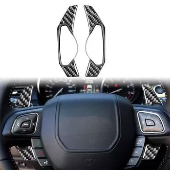 Рулевое колесо из углеродного волокна, подрулевые лепестки переключения передач для Land Rover Discovery 4 Freelander Range Rover Evoque