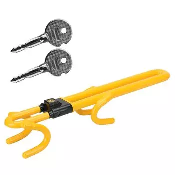 Рулевое колесо Maruon Security Steering выделяется в двойном реле атаки Регулируемый Совместим с японским импортом Многие поставляются с запасными Прочный жёлтый