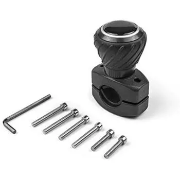 Рулевое колесо с электроприводом, вращающаяся ручка, универсальное рулевое колесо, подходящее для автомобилей, грузовиков, тракторов, газонокосилок, вилочных погрузчиков и т. д. 7x4x13cm