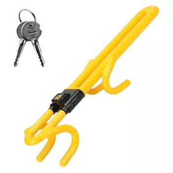 Рулевое управление автомобиля Реле атаки Ключ Двойной Просто повесьте его [TBRAX] Замок, Колесо, Предотвращение, Противоугонная, Включено, Блокировка, Универсальность,