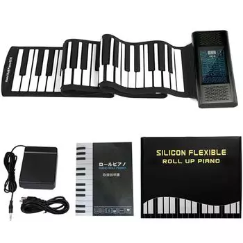 Рулон 88 электронных 2 нотных наклеек 128 128 15 демо USB midi музыкальный день рождения японское руководство в комплекте пианино, клавиши, пианино, встроенные динамики, в комплекте,