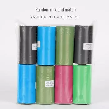 Рулон мешка для отходов домашних животных: Прочные пакеты OPP для собачьих экскрементов single roll чёрный