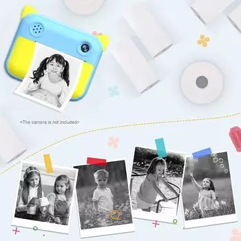 Рулон термобумаги 57*30 мм. Бумага для печати для принтера этикеток. Детская бумага для мгновенной загрузки камеры, бумага для печати, 3 rolls