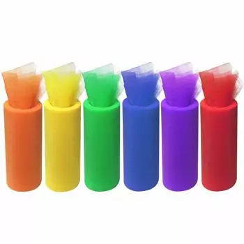 Рулон тюля 6 цветов, рулон тюля ручной работы, сетчатая ткань, сетка из тюля, украшение для платья-пачки, ширина 15 см x длина 23 м