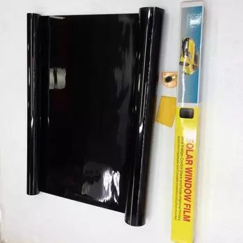 Рулонная тонировочная пленка для окон 50 см х 3 м 5% VLT черная, реклама для автомобиля, дома 1pcs