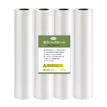 Рулоны для вакуумной упаковки Deefre 28 x 600 см x 4 рулона для вакуумных упаковочных машин Вакуумные упаковочные пакеты Безопасные материалы Не содержащий BPA пищевой запайщик Консервирование продуктов