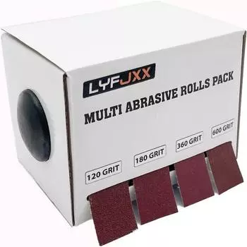 Рулоны наждачной бумаги 4 зернистости Длинные абразивные рулоны наждачной бумаги с дозатором для деревообработки Полировка металла 120 180 360 600 зернистости в рулоне 6 метров 4rolls 6m