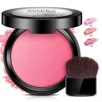 Румяна Bright Rouge Blush телесного цвета для естественного осветления цвета лица Румяна-кушон для макияжа 01#Peach blossom pink