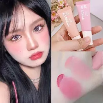 Румяна для лица и щек, бархатные матовые жидкие румяна, пигмент для лица, губ, макияж, стойкие водные жидкие румяна, натуральная косметика для лица