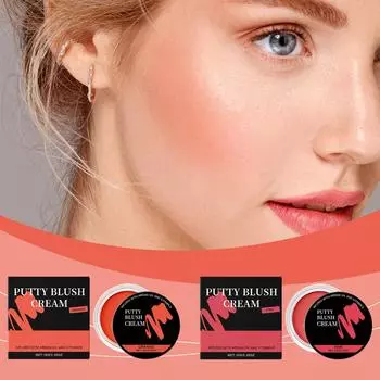 Румяна-грязь создают естественный розовый макияж с нежным и стойким макияжем и мягкой текстурой. One Size оранжевый
