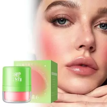 Румяна-хайлайтер Peachy Glow Blush для естественного румянца щек и скульптурных черт лица 1pcs