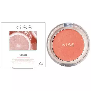 Румяна KiSS Crealdi 04 Sunny Orange 4g New sensation clay touch cheek Flush color Transparency (Поцелуй)