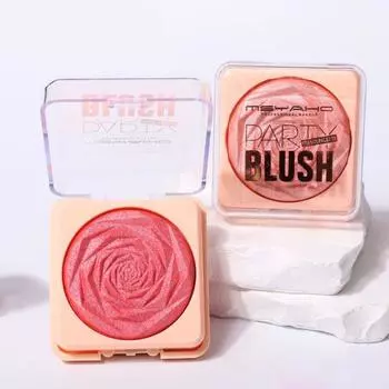 Румяна, легкая окраска, осветление тона кожи, гладкая мода, яркий цвет, монохромный, румяна для лица, пудра, принадлежности для макияжа D
