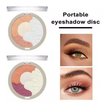Румяна, палитра теней для век, компактная, универсальная, портативная палитра теней для век, для глаз, щек D