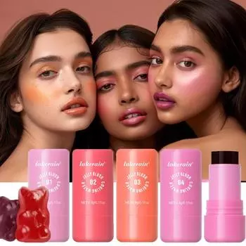 Румяна-желе Ленивый контуринг Стойкий цвет Увлажняющие мерцающие румяна-карандаш