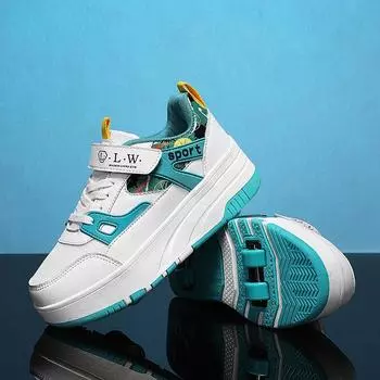 Runaway shoes 2024 новые детские невидимые роликовые коньки с двойными колесами для девочек и взрослых спортивные коньки из дышащей сетки для мужчин 29