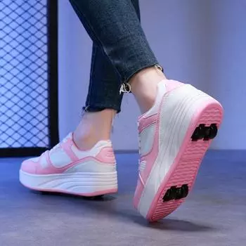 Runaway Shoes Четырехколесные детские роликовые коньки для мужчин и женщин, съемные, сверхлегкие, с колесами 29