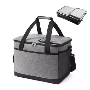 RUNELVES Холодильник с удобной небольшой большой емкостью 33 л, охлаждающая 3-слойная маленькая охлаждающая сумка на плечо, может быть мягким холодильником, подходящим для занятий спортом