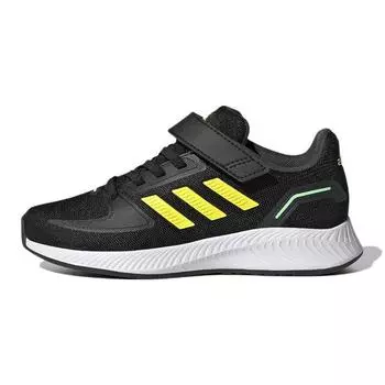 Кроссовки детские adidas Runfalcon 2.0 Little Kid Black Beam Yellow Blue Core-Black Beam-Green HR1394 28