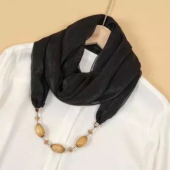 RUNMEIFA Однотонные ювелирные изделия, ожерелье, кулон, шарф, женский платок в стиле бохо, женские аксессуары, хиджаб, магазины
