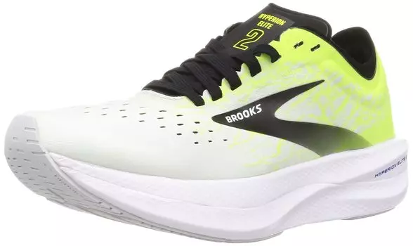 Running and Stable Hyperion Elite 2 D BRU 0376 White cm D [Brooks] Shoes, Lightweight, Resilient, Men s Women s 26.5 белый
