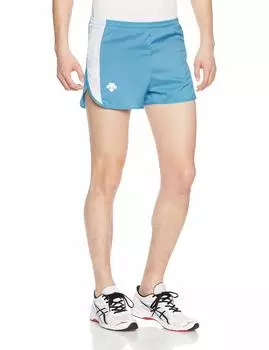 Running Pants Slit Team Water Repellent Lightweight MRN S [DESCENTE]