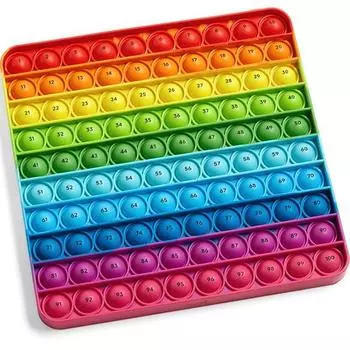 Running Resource 1-100 Water Array Plate Bubble Popper IN95789, 1 шт., корейские игрушки
