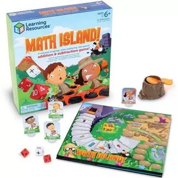 Running Resources Math Island Настольная игра на сложение и вычитание LER5025, популярная корейская игра
