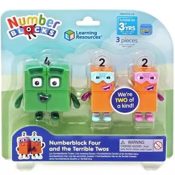Running Resources Number Bloks Trouble Maker Figure Set 3-piece IN95355, Разноцветные, Корейские детские товары