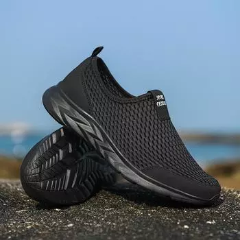Running Shoes for Men Breathable Sports Shoes Light Weight Fashion Breathable Sneakers for Men Women s Shoes Tenis Masculino 38 чёрный