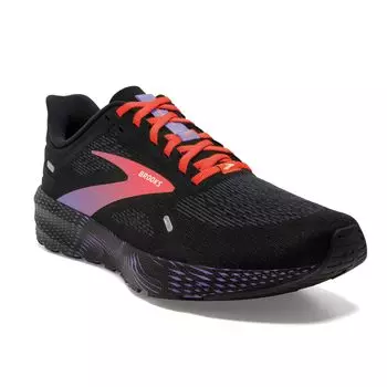 Running Shoes Lightweight Cushion Launch 9 cm B [Brooks] Black/Pink_Women s 23.0
