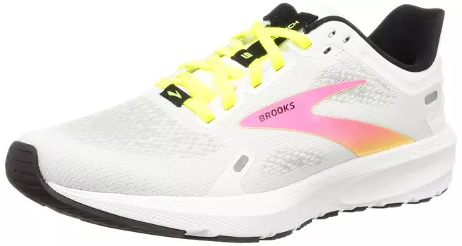 Running Shoes Lightweight Launch 9 cm D [Brooks] White_Men s 26.0