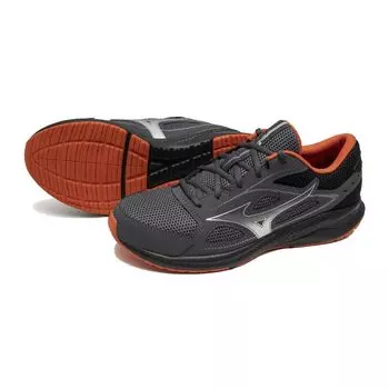 Running Shoes Maximizer 26 Commuting to School Jogging Sneakers Sports Exercise Dark Gray x Silver x Orange cm 3E [Mizuno] 25.5