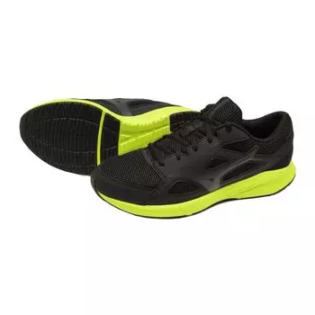 Running Shoes Maximizer 26 Commuting to School Jogging Sneakers Sports Exercise Black x Charcoal x Lime cm 3E [Mizuno] 30.0
