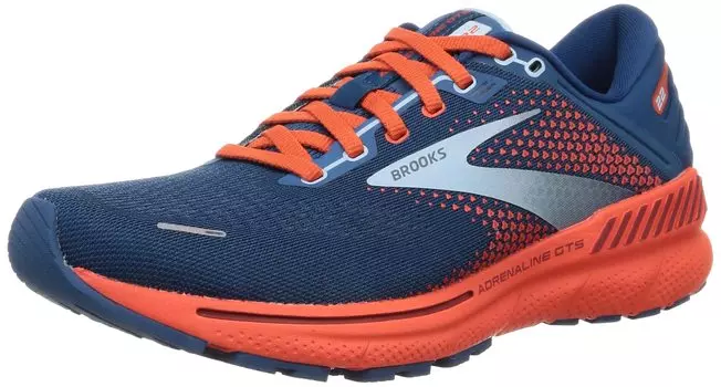 Running Shoes Sneakers Adrenaline GTS 22 BRM 3663 3664 cm D [Brooks] Men s Navy/Orange 25.0