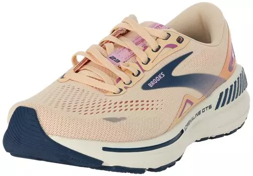 Кроссовки для бега Кроссовки Adrenaline GTS 23 BRW 3812 см B [Brooks] Женские розовые/бежевые 23.5