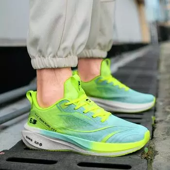 Running shoes summer 2025 new mesh breathable lightweight soft sole non-slip wear-resistant sports shoes men s shoes 36