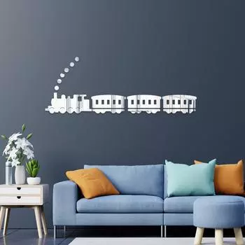Running train acrylic wall stickers children s room kindergarten wall decorative stickers creative layout