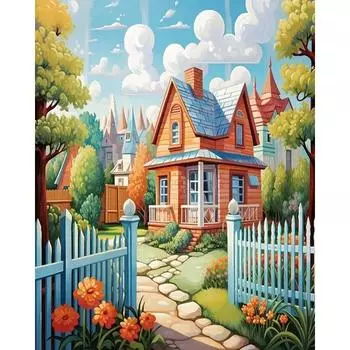 Ruopoty 40x50 см DIY картина по номерам дом ручная роспись маслом картина рисунок на холсте домашний декор для взрослых 40x50cm NO Frame
