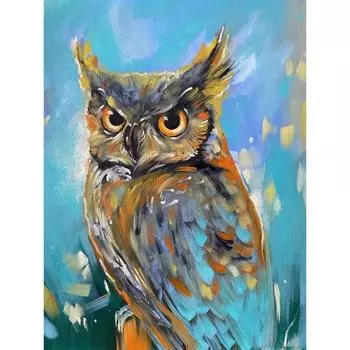 Ruopoty 40x50 см картина по номерам акриловые краски рисунок совы домашний декор картина по номерам настенная художественная картина уникальный подарок 40x50cm NO Frame