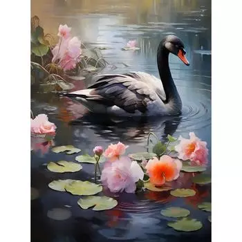 Ruopoty 40X50 см картина по номерам Гусь ручная роспись подарок домашний настенный декор рисунок картинки по номерам для взрослых пейзаж 40x50cm NO Frame