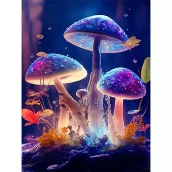 Ruopoty абстрактная картина по номерам 60x75 см рамка акриловые краски декоративные картины грибы картина украшение дома 40x50cm NO Frame