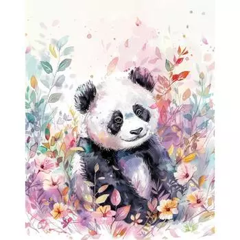 RUOPOTY акриловая картина краска по номерам панда животные современное настенное искусство идеи «сделай сам» ручная работа для подарок «сделай сам» домашний декор 40x50cm NO Frame