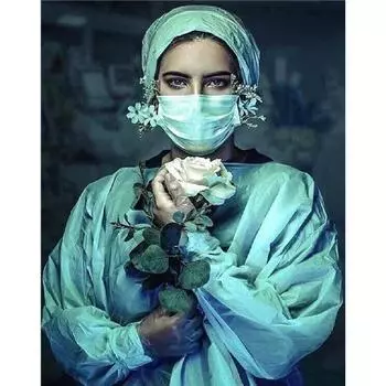 Ruopoty акриловая картина по номерам для взрослых с рамкой 40x50 см Доктор Ангел Современная настенная художественная картина по номерам для подарка своими руками 40x50cm NO Frame