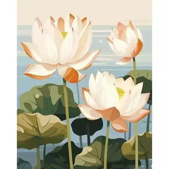 Ruopoty Цветы Картина по номерам с рамкой, картины по номерам 40 50, ручная роспись акриловыми красками, стена для дома, гостиной 40x50cm NO Frame