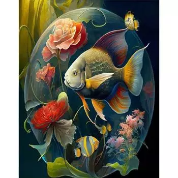 Ruopoty DIY картина по номерам красочные животные акриловая краска ручная роспись раскраска по номерам домашний декор подарок холст рисунок 40x50cm NO Frame