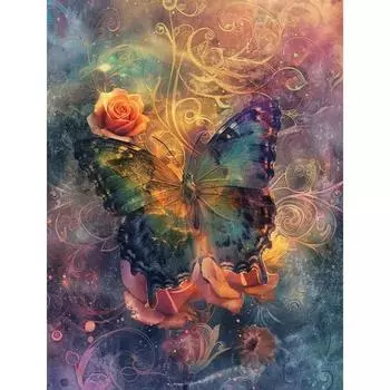 RUOPOTY DIY картина по номерам рамка для взрослых гиппокамп лиса картина животное холст картина подарок ручная работа искусство уникальный подарок 40x50cm NO Frame