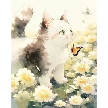 Ruopoty Diy картина по номерам, рукоделие, холст, картины, мультяшные картинки, произведение искусства, животное, подарок «сделай сам» для взрослых животных 40x50cm NO Frame