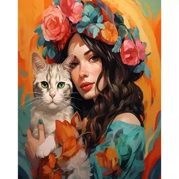 Ruopoty Diy картина по номерам с рамкой красочная женская акриловая краска раскраска по номерам настенное искусство персонализированный подарок 40x50cm NO Frame