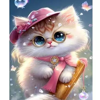 RUOPOTY Diy краска по номерам для взрослых холст наборы с изображением кошек и животных акриловая легкая картина по номерам для стены домашний декор с рамкой 40x50cm NO Frame